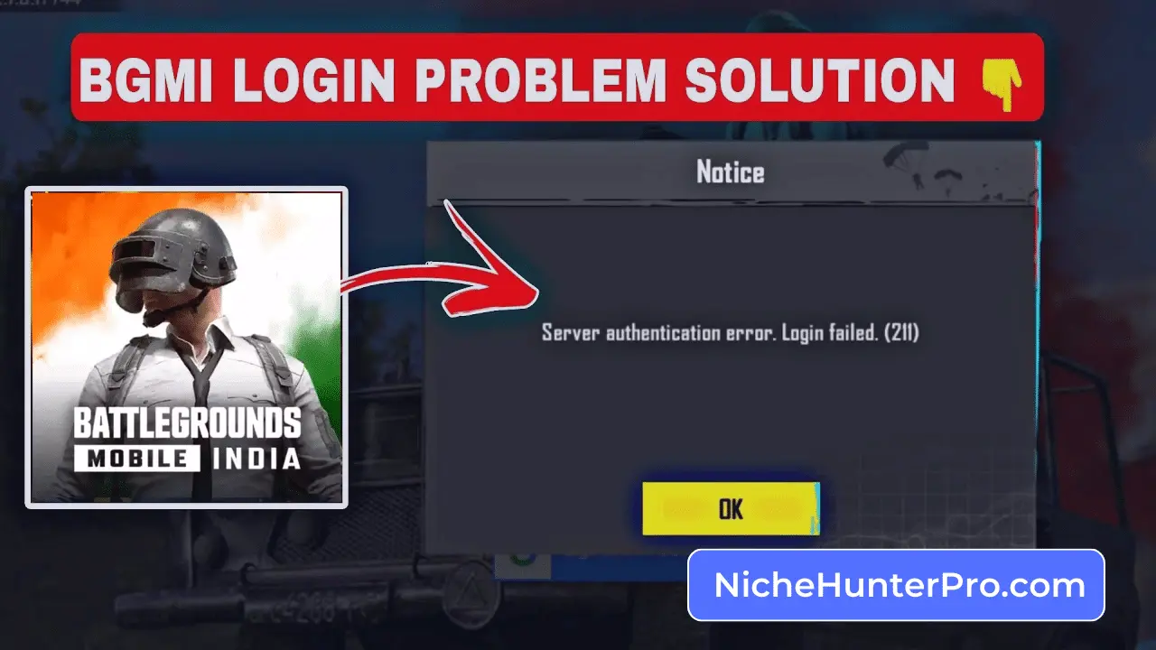 How to Solve BGMi Login Problem | BGMi Server Error Login Failed